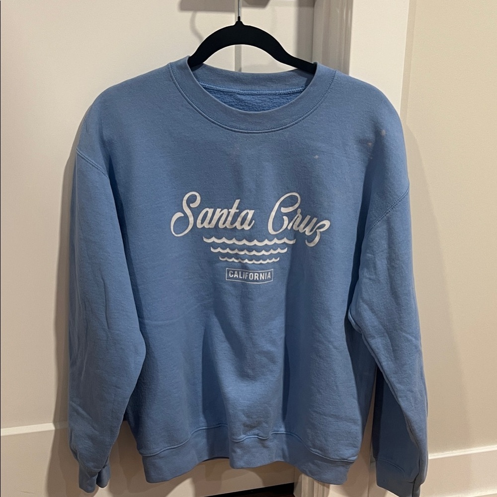 Santa Cruz Skateboards Light Blue Crewneck Sweater